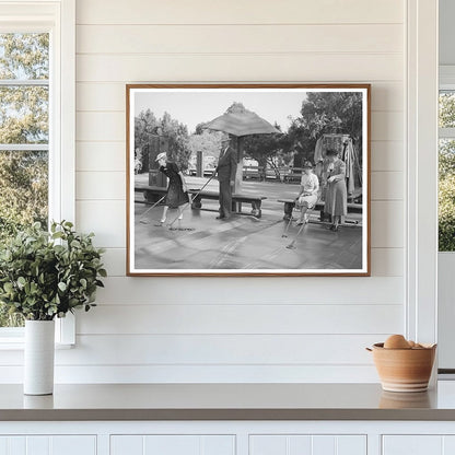 Elderly Shuffleboard Players at Balboa Park May 1941