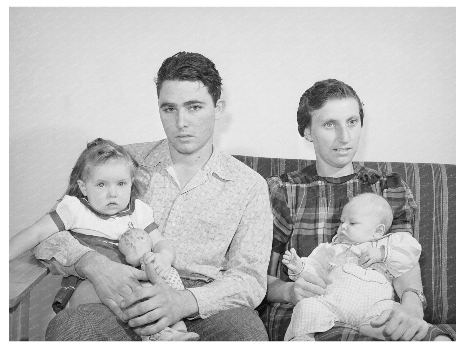 Family at Kearney Mesa Defense Housing Project 1941