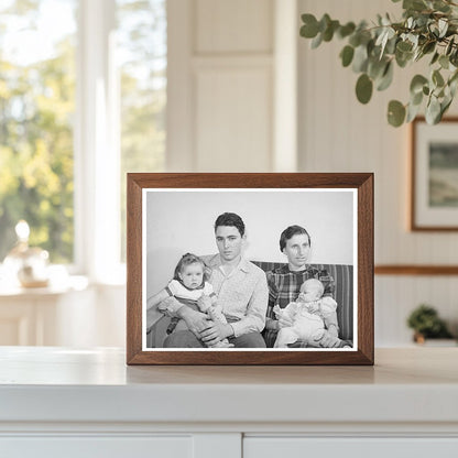 Family at Kearney Mesa Defense Housing Project 1941
