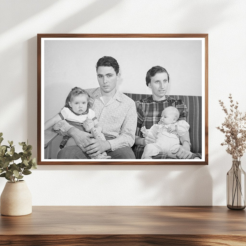 Family at Kearney Mesa Defense Housing Project 1941