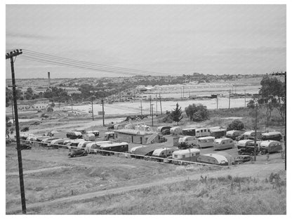 San Diego Trailer Court Vintage Image May 1941