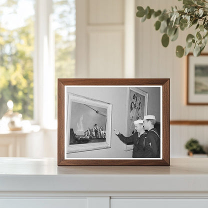 Sailors at Long Voyage Home Exhibit San Diego 1941