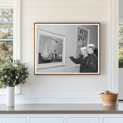 Sailors at Long Voyage Home Exhibit San Diego 1941