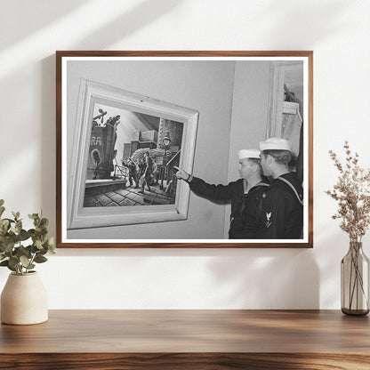 Sailors Viewing Thomas Benton Art May 1941 San Diego