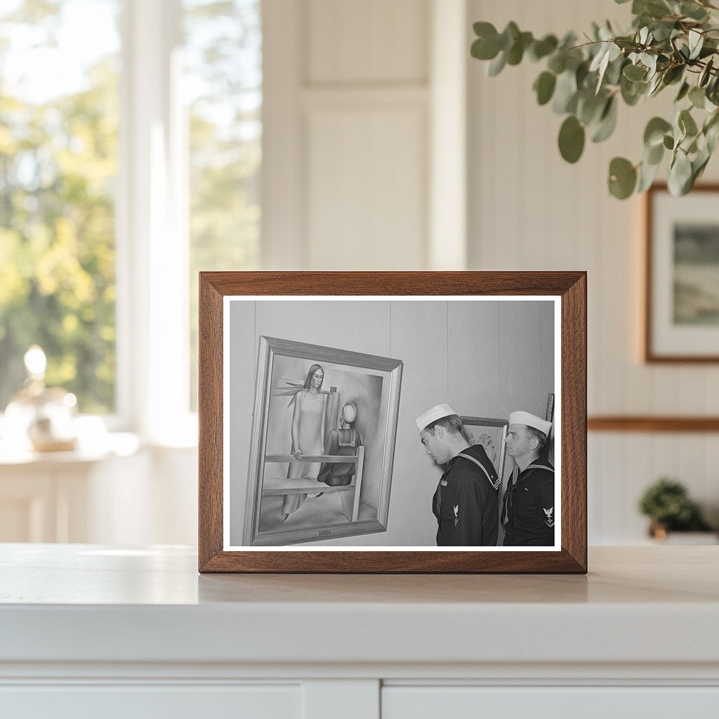 Sailors Observe Sailors Beware Painting in San Diego 1941