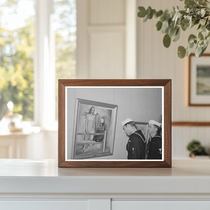 Sailors Observe Sailors Beware Painting in San Diego 1941