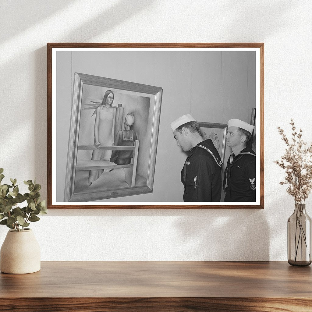 Sailors Observe Sailors Beware Painting in San Diego 1941