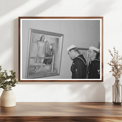 Sailors Observe Sailors Beware Painting in San Diego 1941