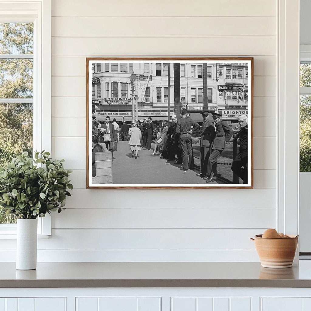 Sailors in Midtown San Diego May 1941