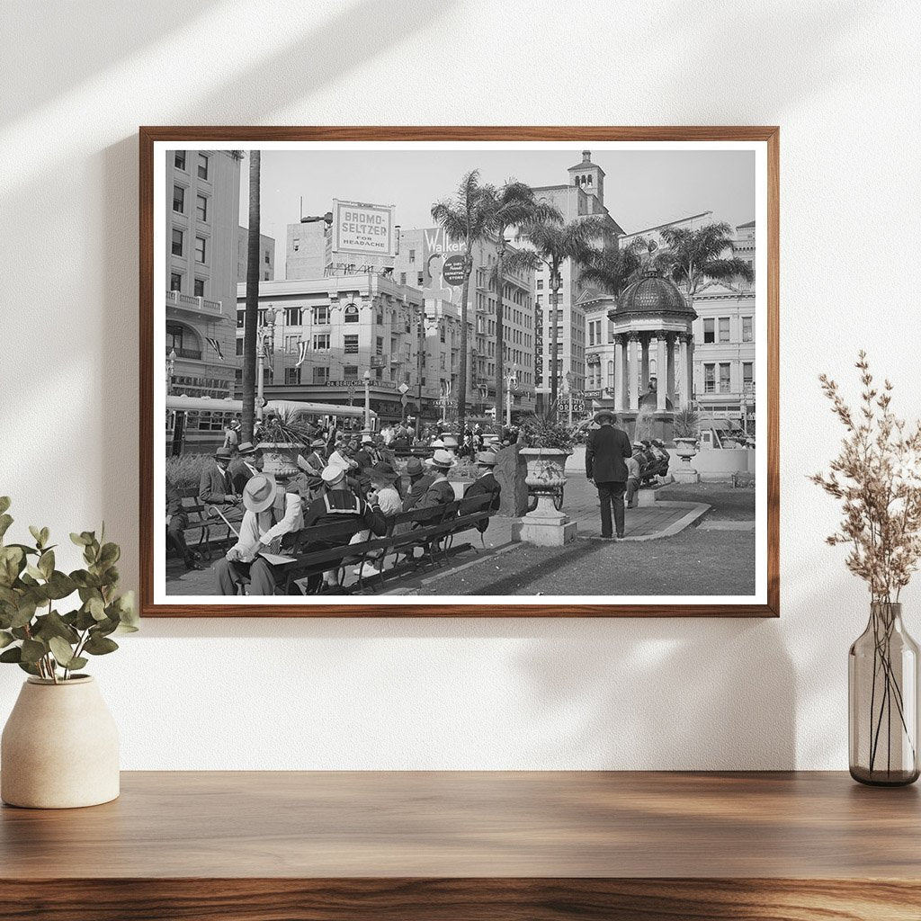 Midtown San Diego Square Vintage Photo May 1941