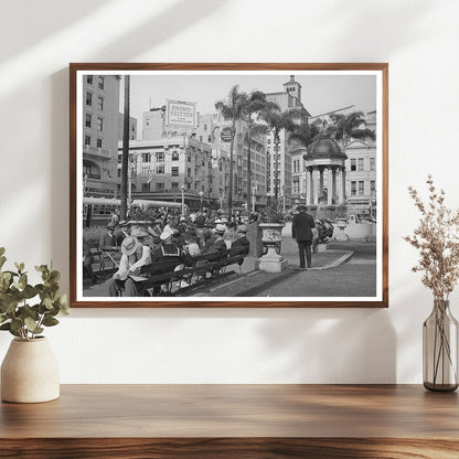 Midtown San Diego Square Vintage Photo May 1941