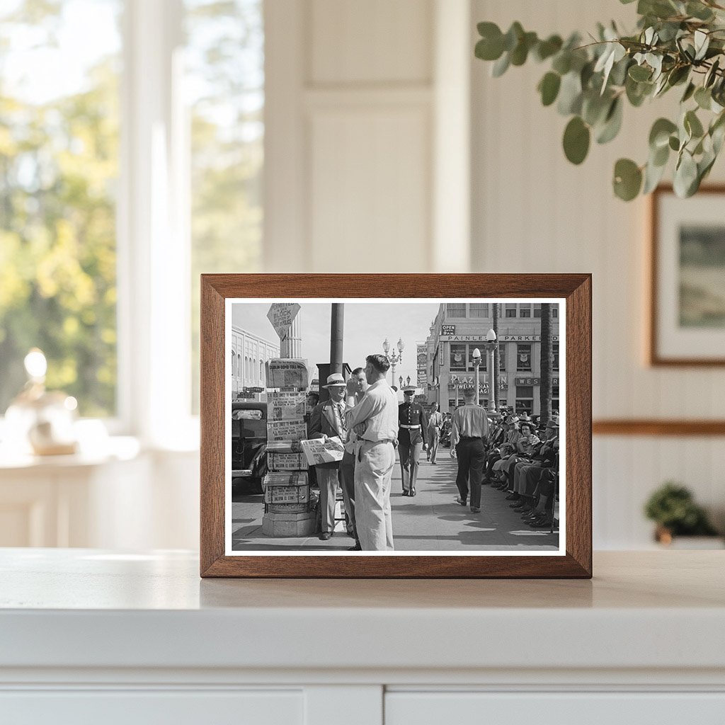 Midtown San Diego Street Scene May 1941