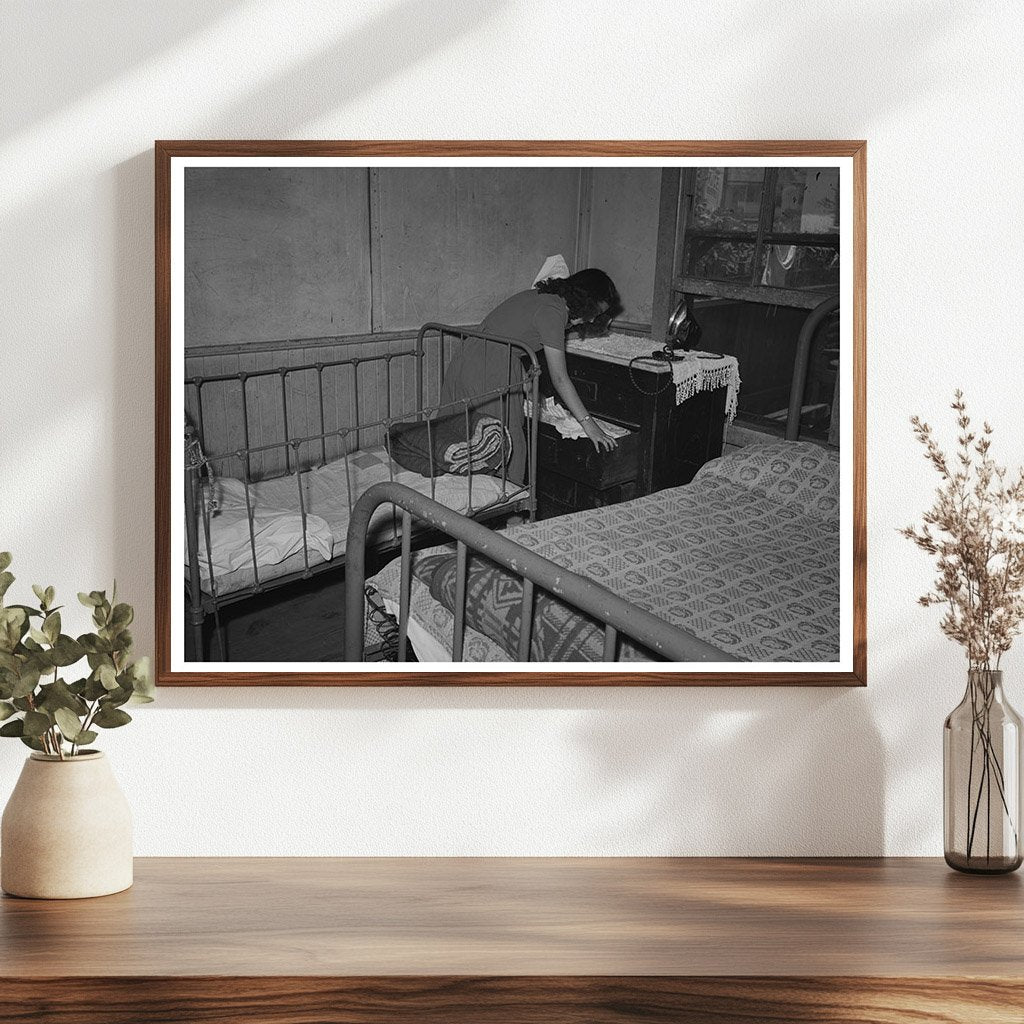 Mexican Girl in San Diego Bedroom May 1941