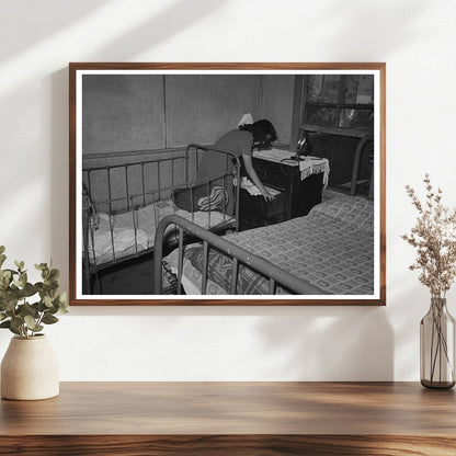 Mexican Girl in San Diego Bedroom May 1941