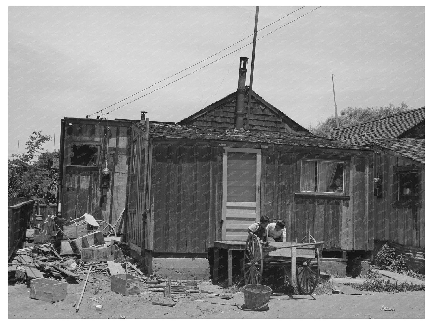Vintage 1941 Photo of Boys Playing in San Diego California