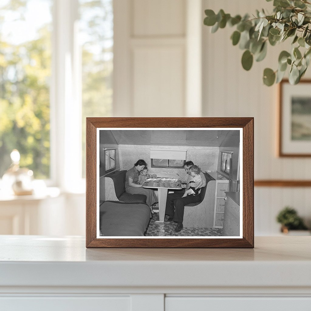 Family Outside Trailer Home San Diego May 1941