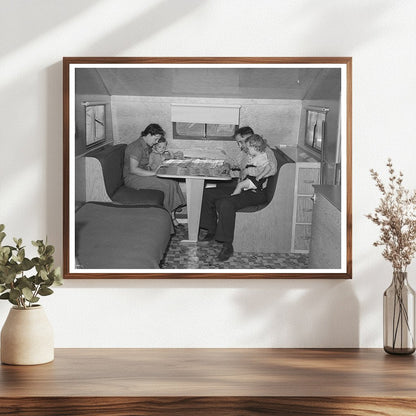 Family Outside Trailer Home San Diego May 1941