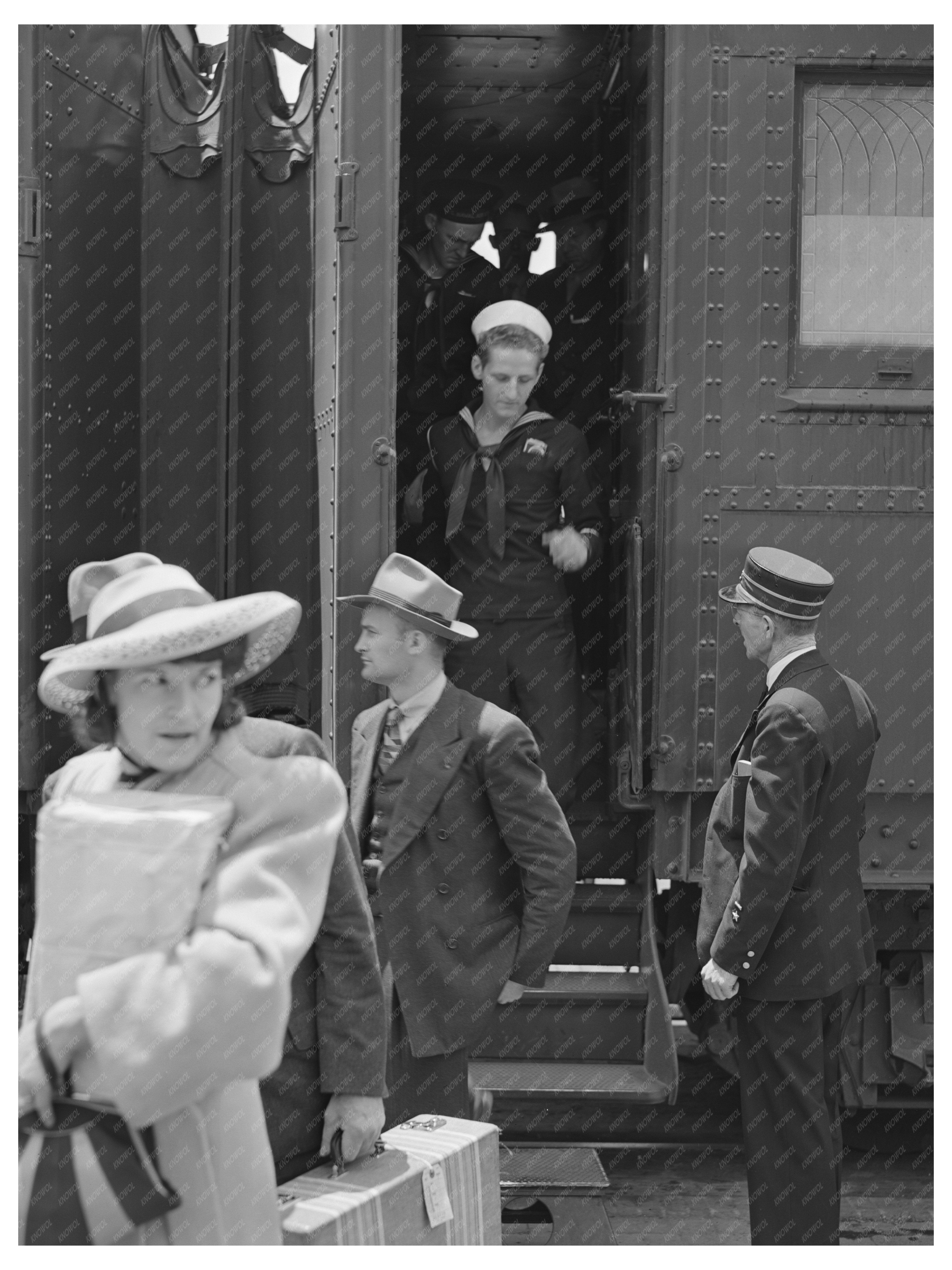 San Diego Railroad Station June 1941 Vintage Photo