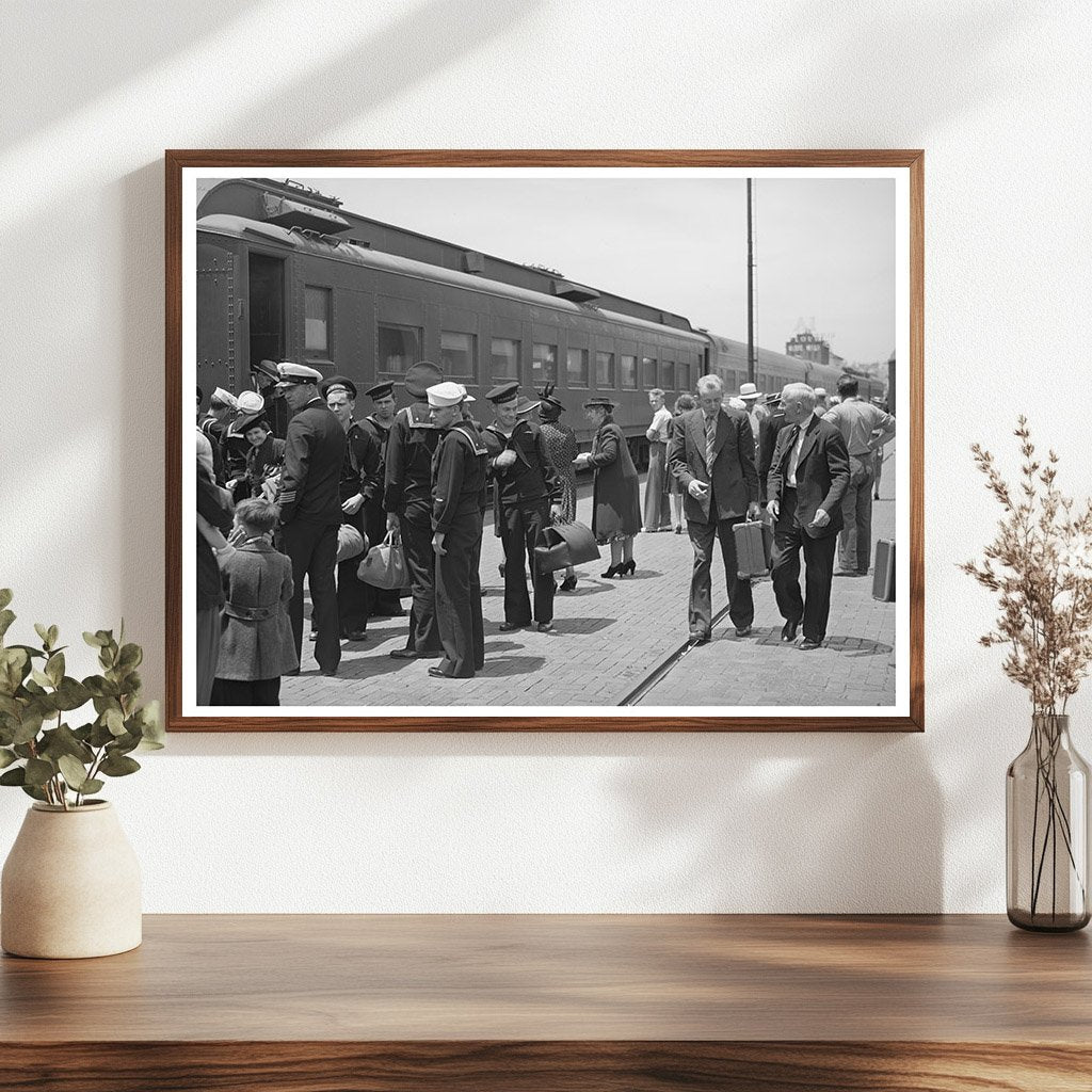 San Diego Railroad Station Scene June 1941