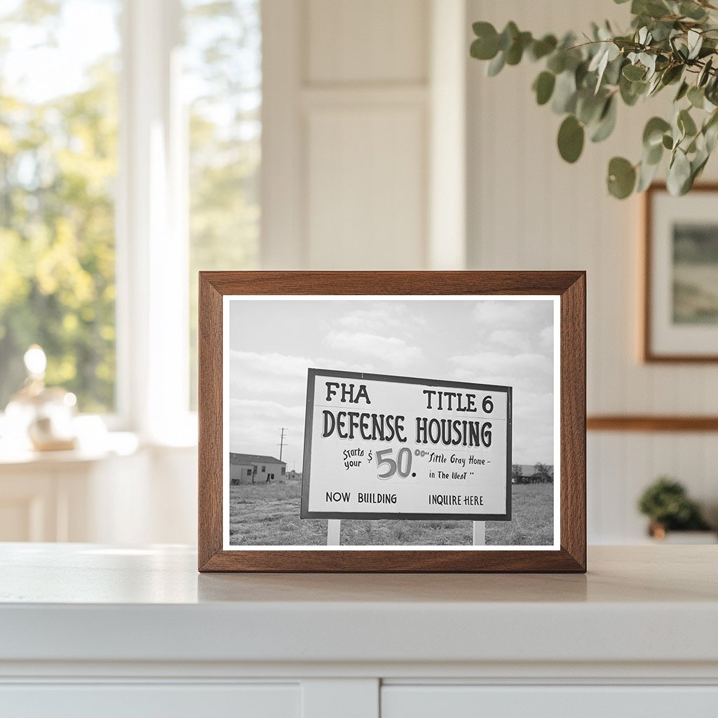 Federal Housing Administration Sign San Diego 1941