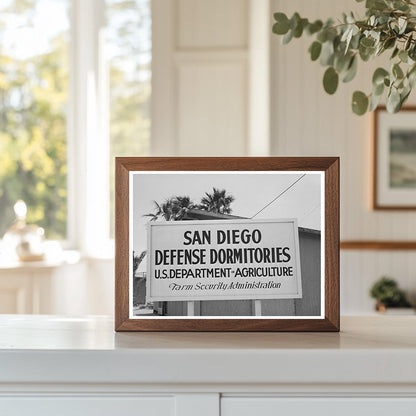 FSA Defense Housing Project Sign San Diego 1941