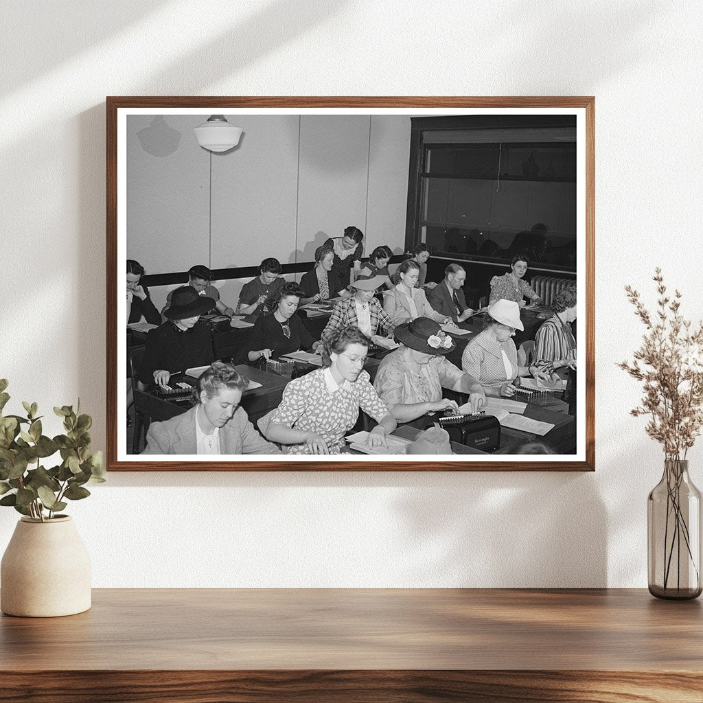 Machine Education Class San Diego Vocational School 1941