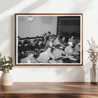 Machine Education Class San Diego Vocational School 1941