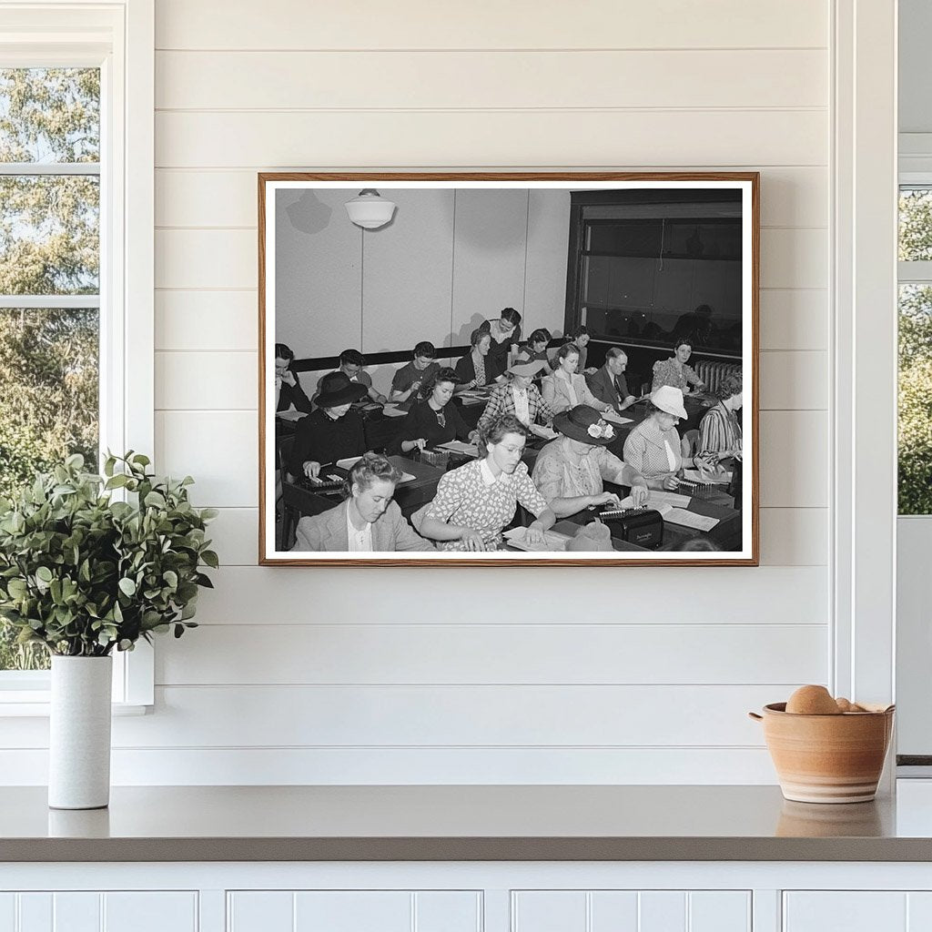 Machine Education Class San Diego Vocational School 1941