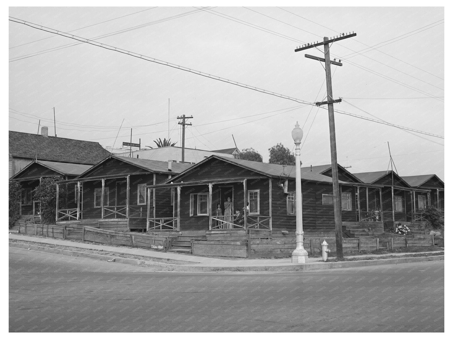 1941 San Diego Homes for Mexican Families Residential Scene