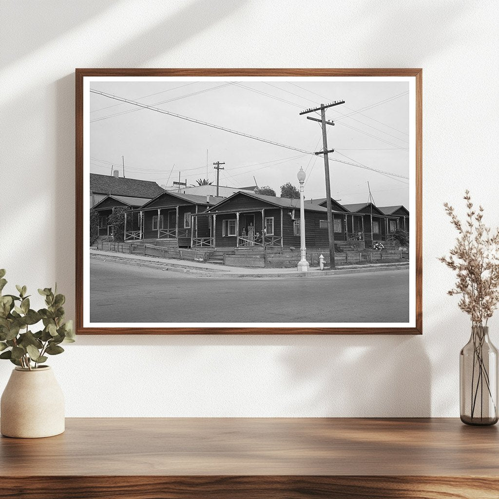 1941 San Diego Homes for Mexican Families Residential Scene