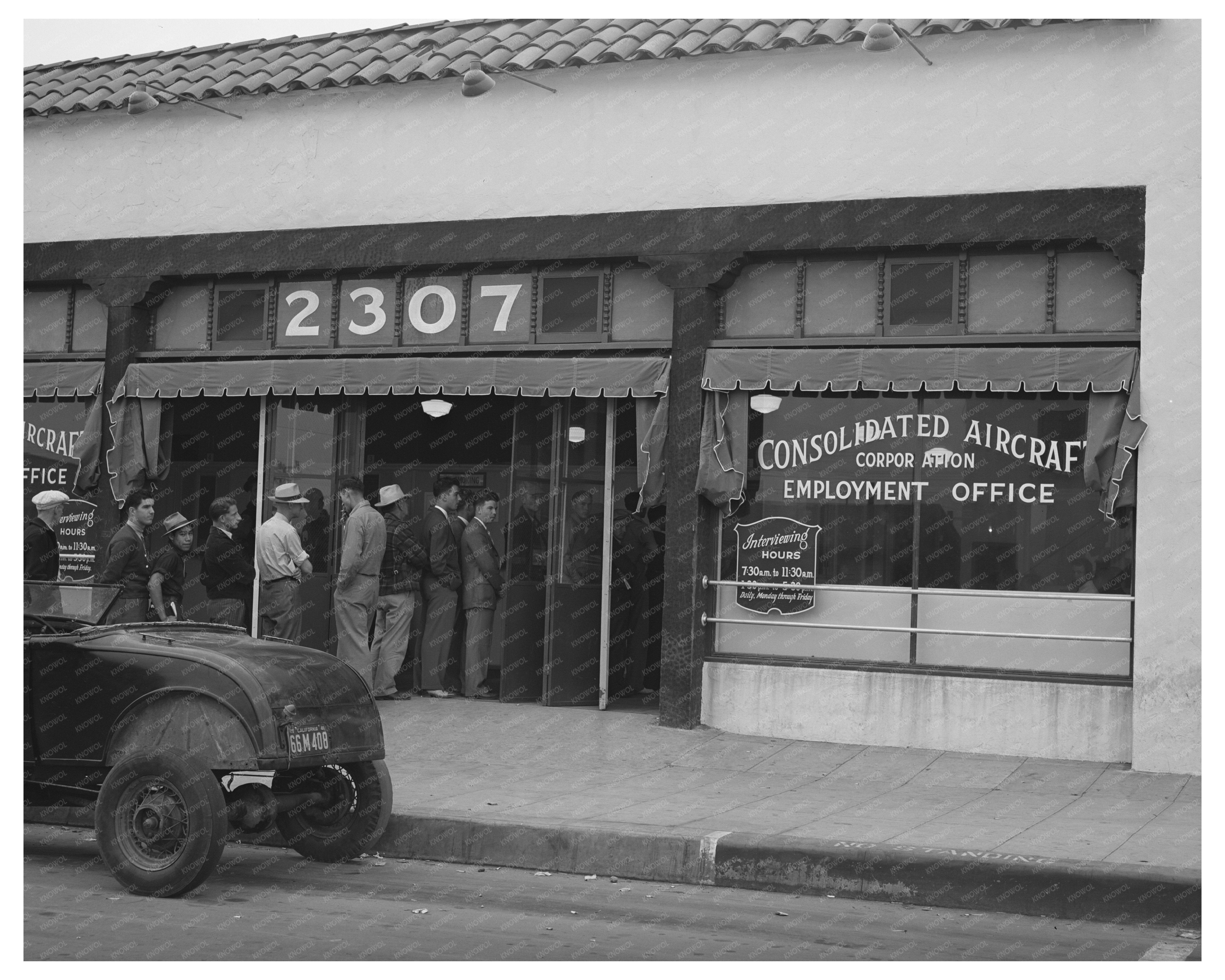 Consolidated Aircraft Employment Office San Diego 1941
