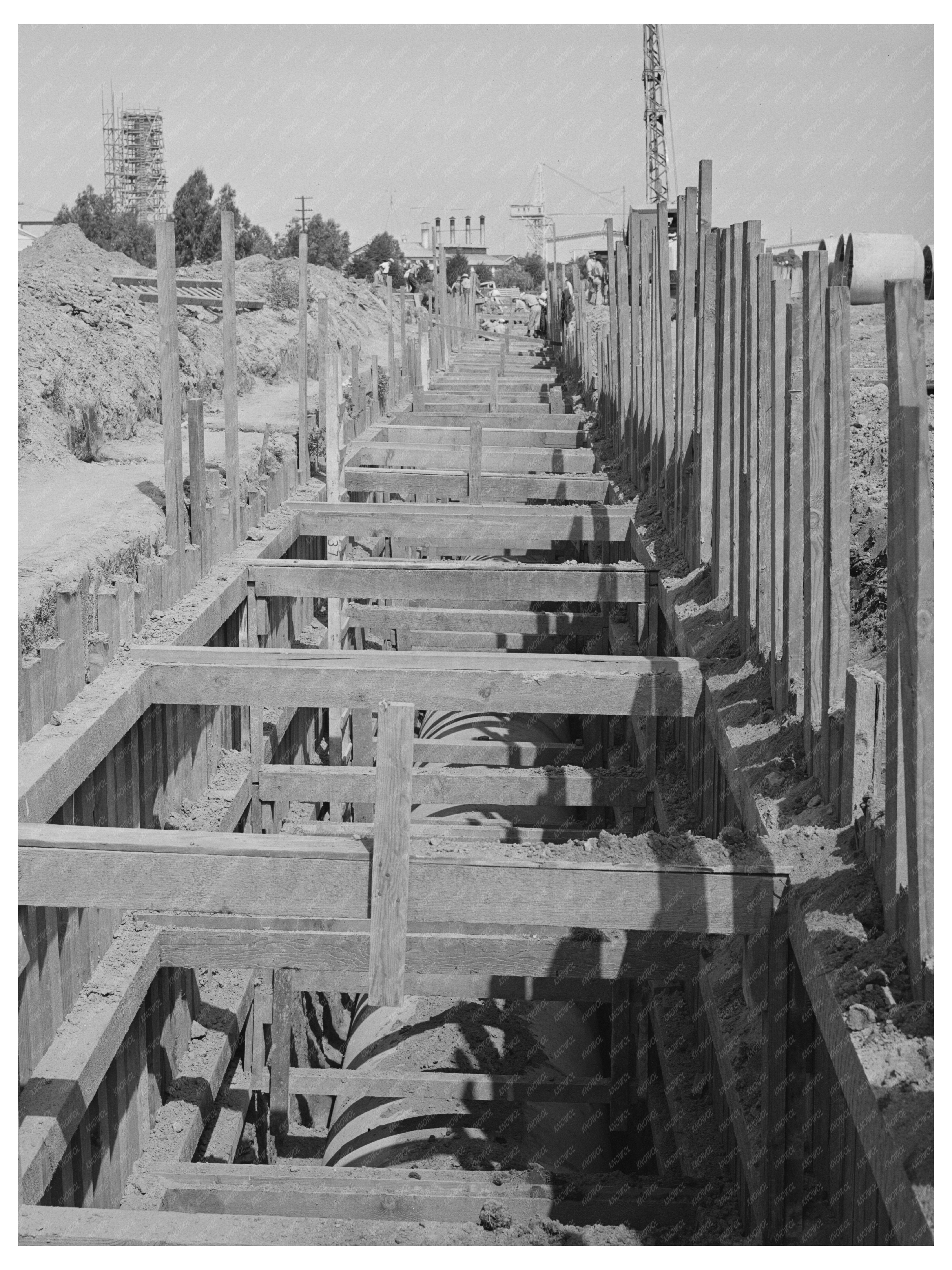 San Diego Sewage Plant Construction June 1941