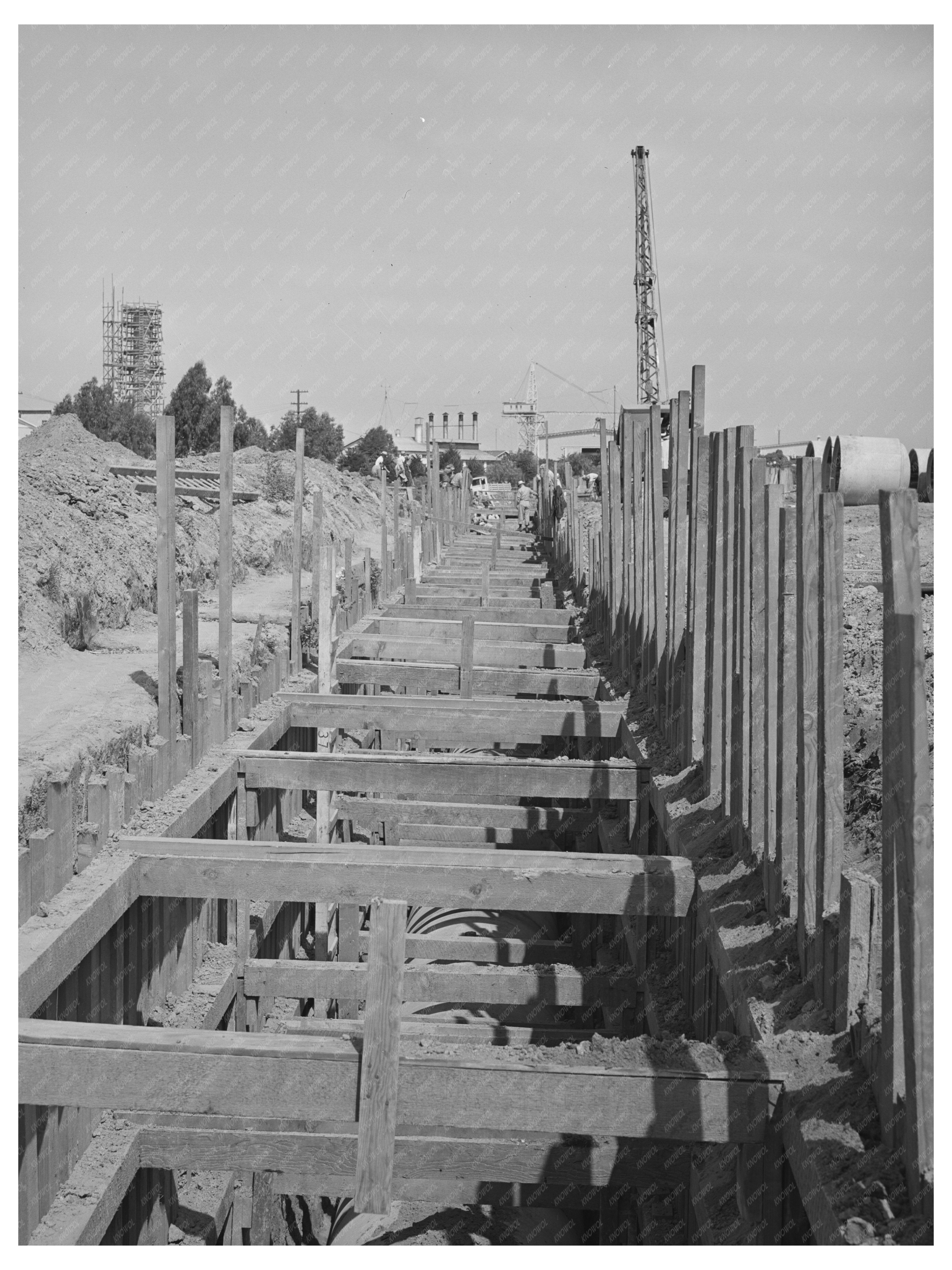 San Diego Sewage Disposal Plant Construction June 1941