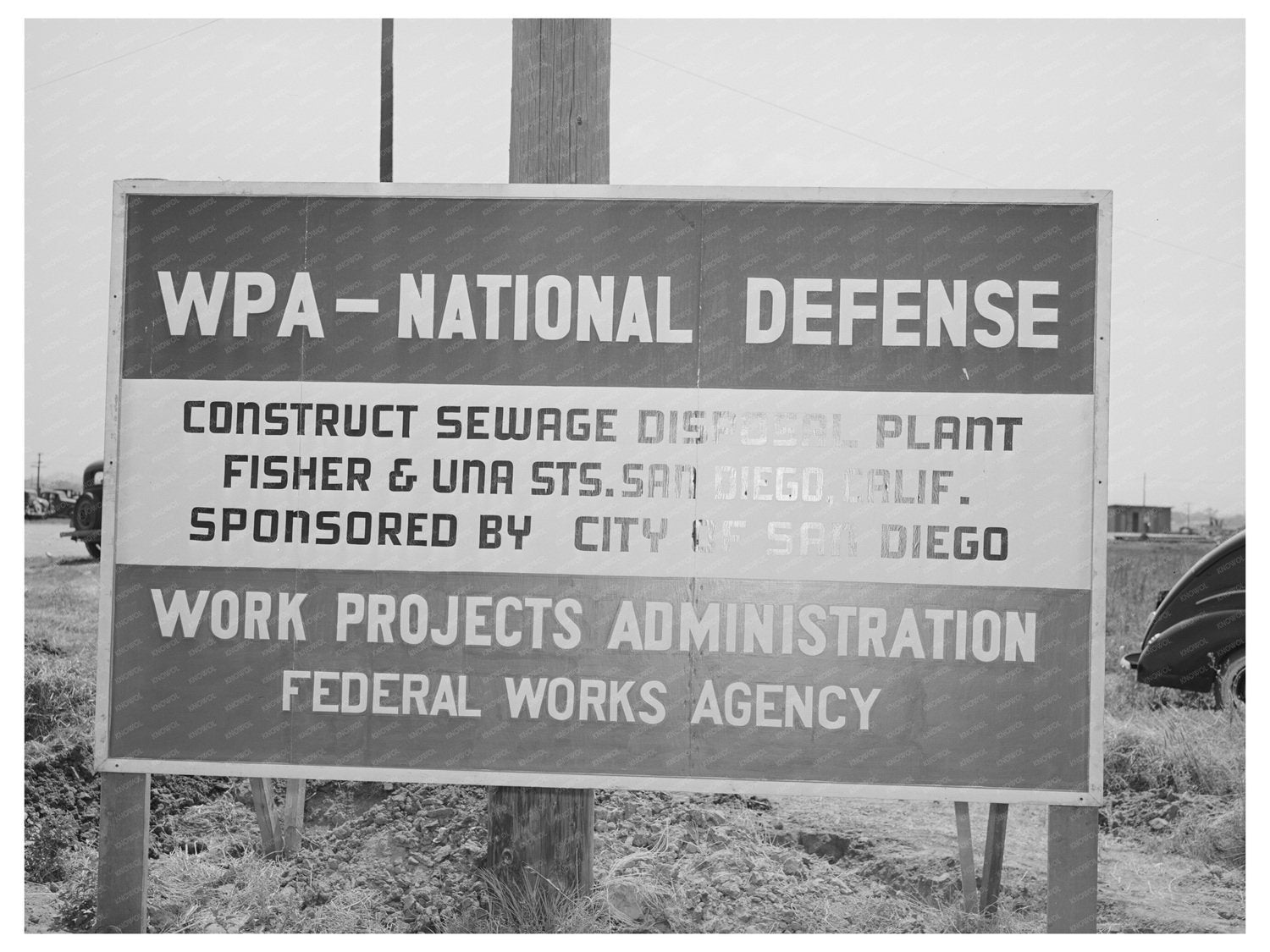 San Diego Sewage Disposal Plant May 1941 Vintage Photo