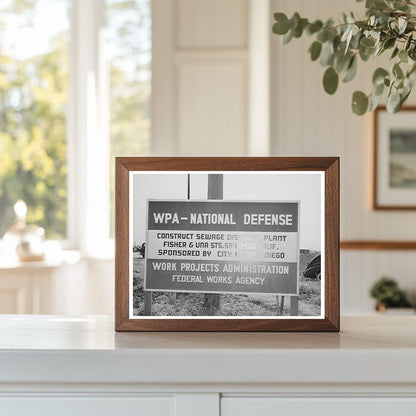 San Diego Sewage Disposal Plant May 1941 Vintage Photo