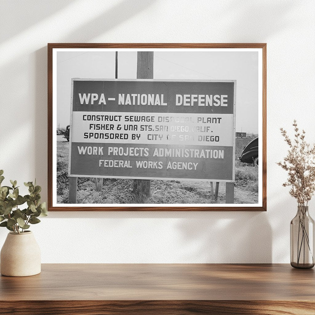 San Diego Sewage Disposal Plant May 1941 Vintage Photo