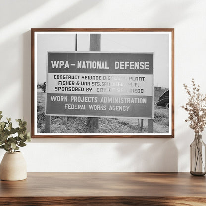 San Diego Sewage Disposal Plant May 1941 Vintage Photo