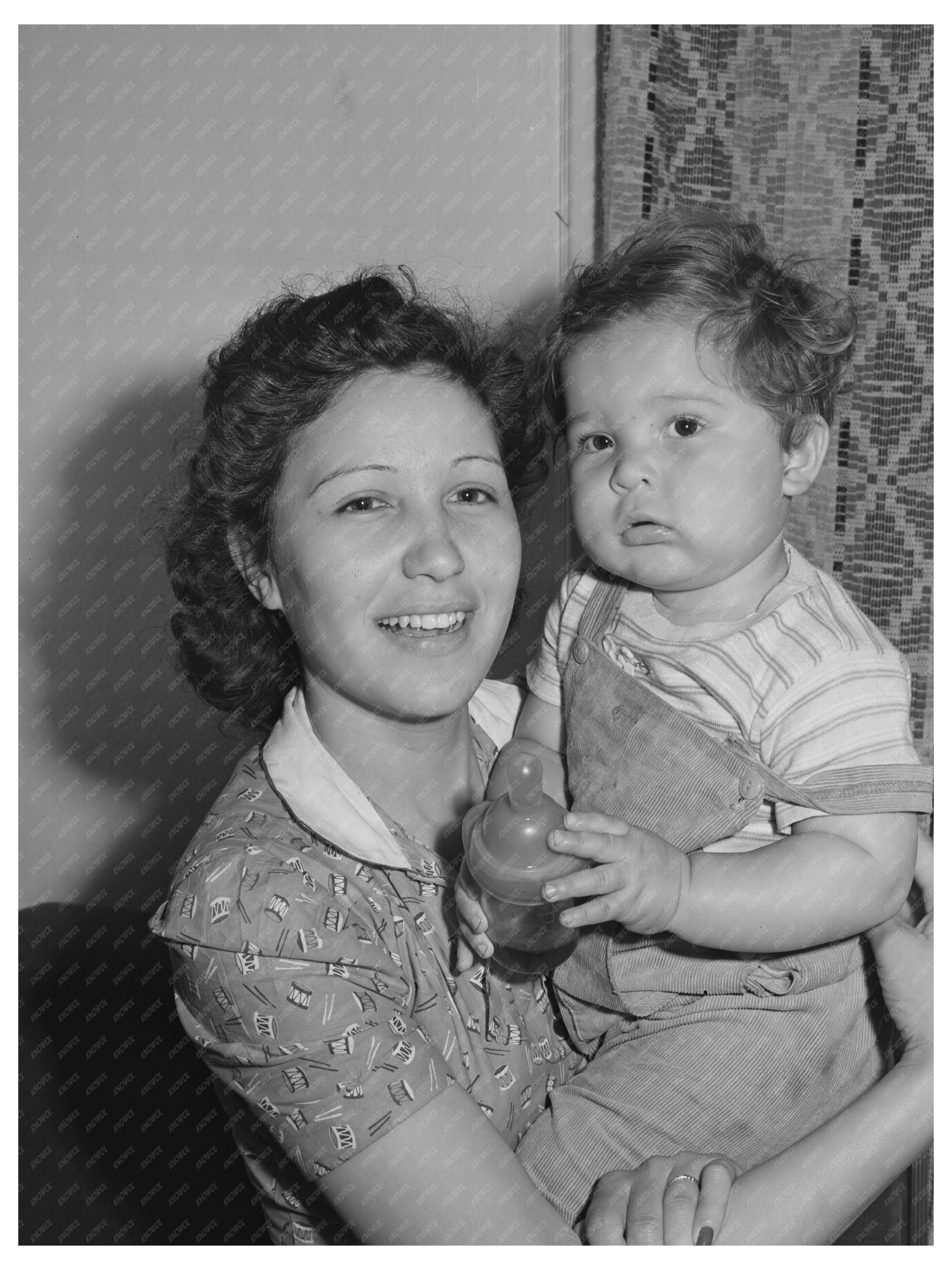 Mother and Child in San Diego California June 1941