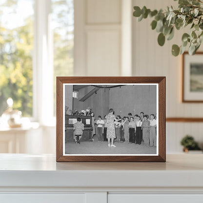 Schoolchildren and Teacher at Idaho Labor Camp June 1941