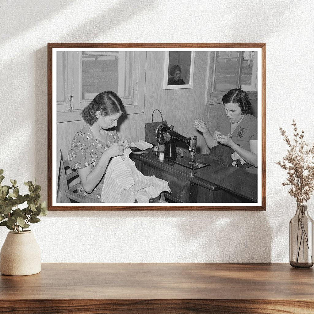 1941 Sewing Class at FSA Labor Camp Caldwell Idaho