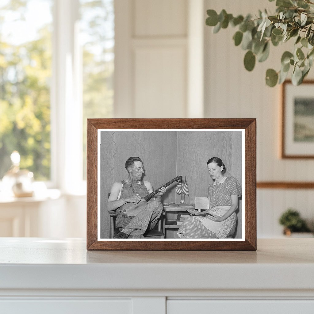 Farm Worker and Wife at FSA Labor Camp Caldwell Idaho 1941