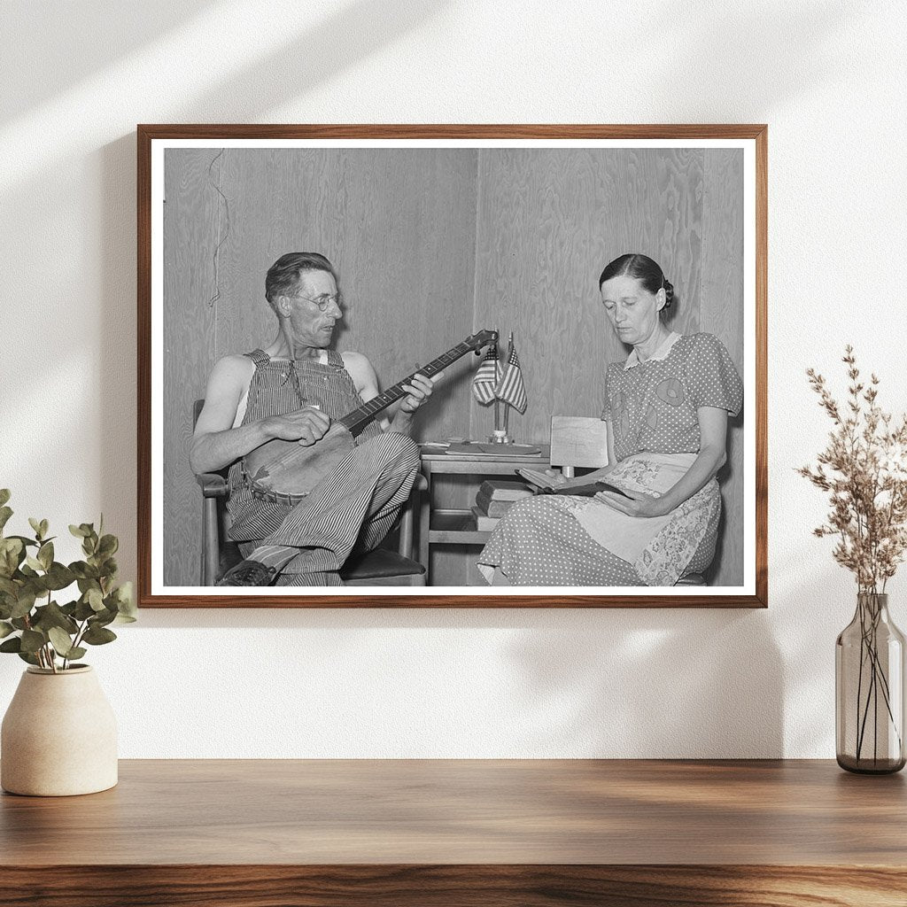 Farm Worker and Wife at FSA Labor Camp Caldwell Idaho 1941