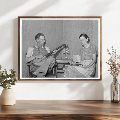 Farm Worker and Wife at FSA Labor Camp Caldwell Idaho 1941
