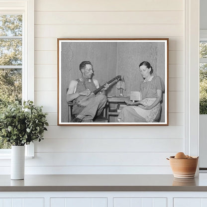 Farm Worker and Wife at FSA Labor Camp Caldwell Idaho 1941