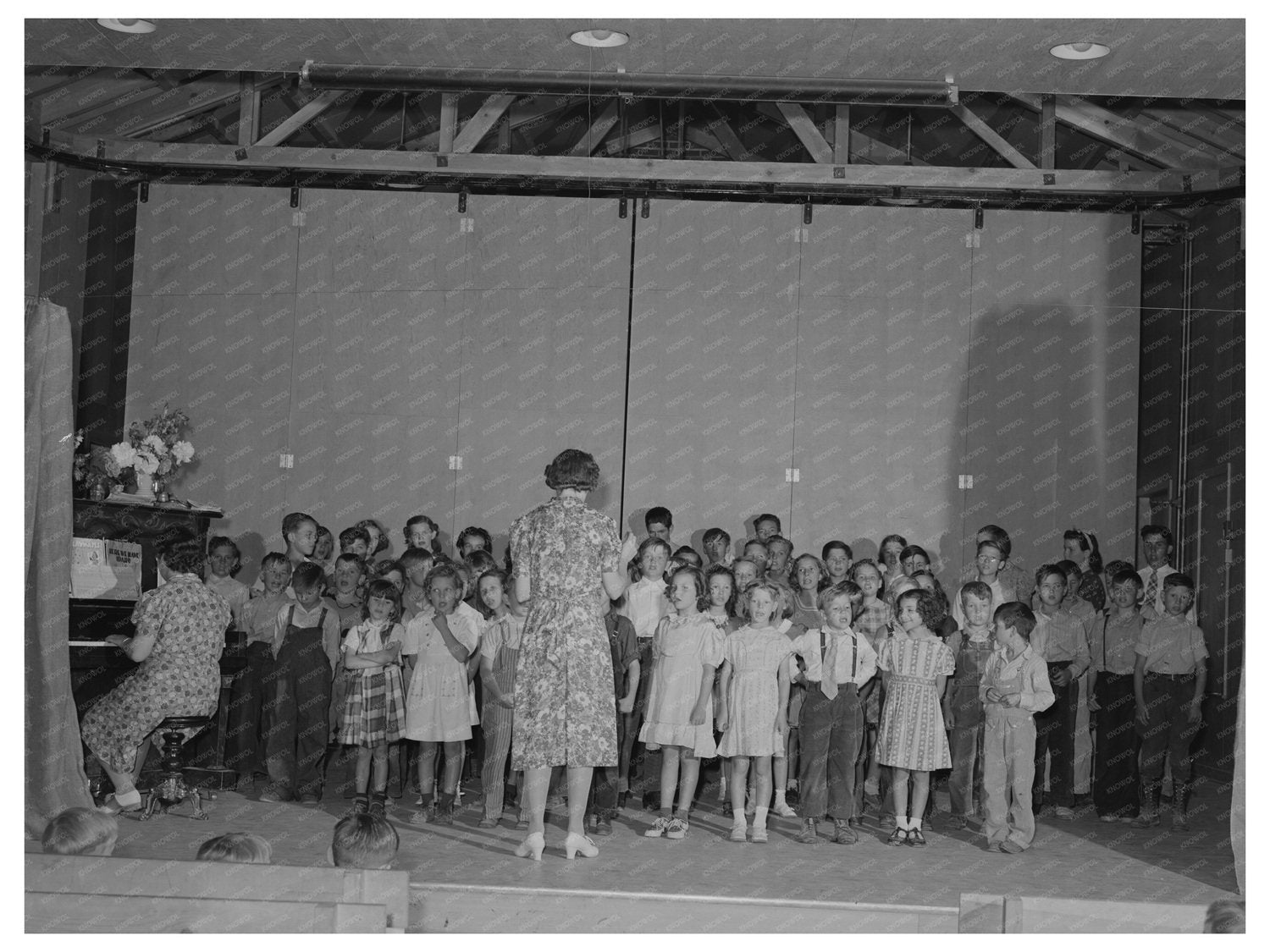 Schoolchildren End-of-Year Program Caldwell Idaho June 1941