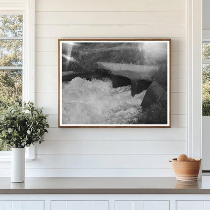 Irrigation Water Flowing from Deer Flat Reservoir 1941