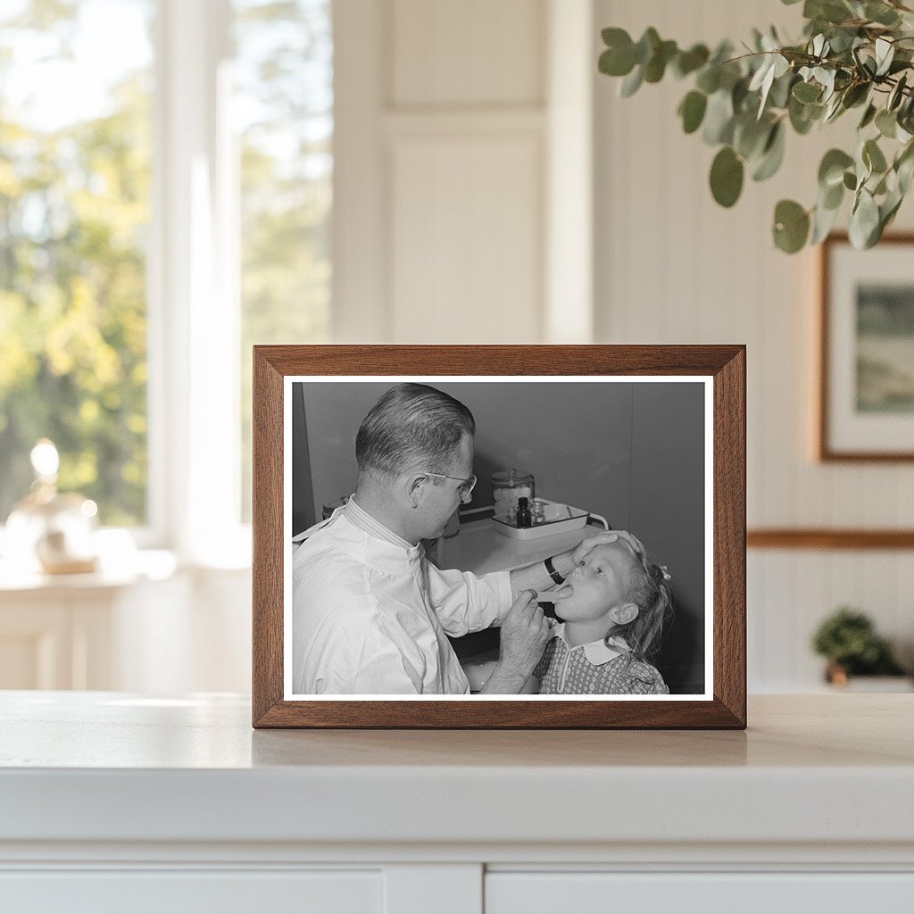 Doctor Examines Farm Worker’s Daughter Caldwell Idaho 1941