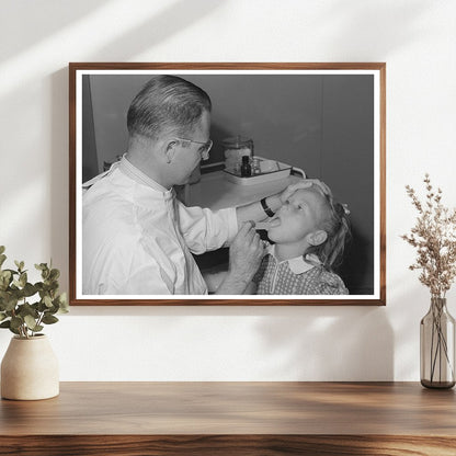 Doctor Examines Farm Worker’s Daughter Caldwell Idaho 1941