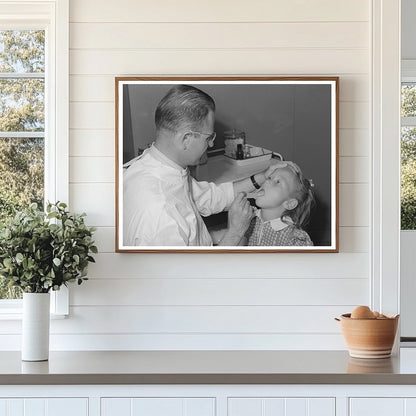 Doctor Examines Farm Worker’s Daughter Caldwell Idaho 1941