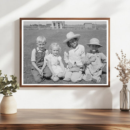 1941 Caldwell Idaho Filling Station and Farm Labor Camp Image